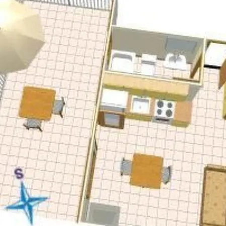 Im Erdgeschoss Fuer Zwei Personen Mit Einer Terrasse By Interhome Apartman Brela